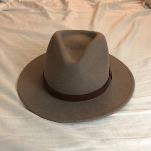 Brixton Messer fedora in heather natural